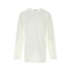 Yohji Yamamoto Men White Cotton T-Shirt